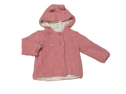 M&S Pink Knit Cardigan Set 6-9M