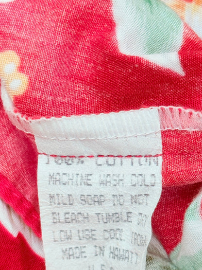 Royal Hawaiian Creations Red Floral Sundress Girls 6-12m