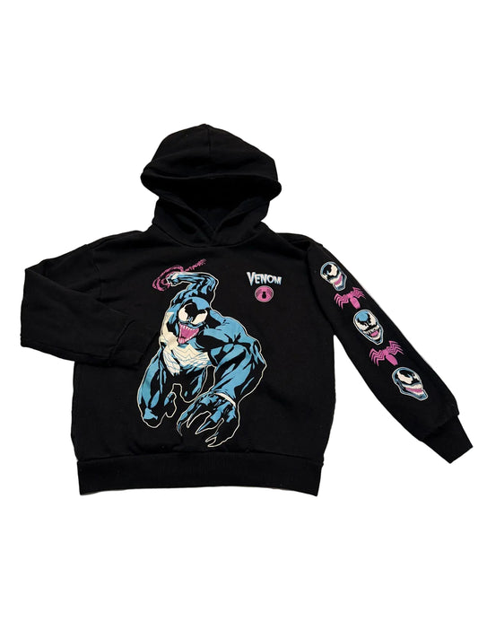 Sweat à capuche graphique noir Marvel Venom Taille M 6/7 ans