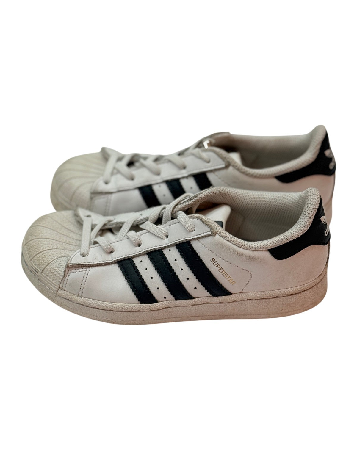 Adidas Superstar White Black Sneakers Size 13K