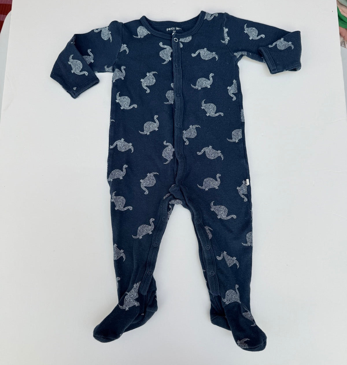 Petit Lem Dinosaur Footed Sleeper 9M