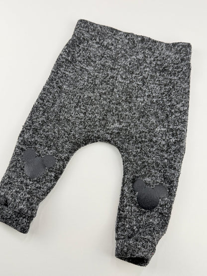 Disney Baby Mickey Knee Patch Gray Pants 12M