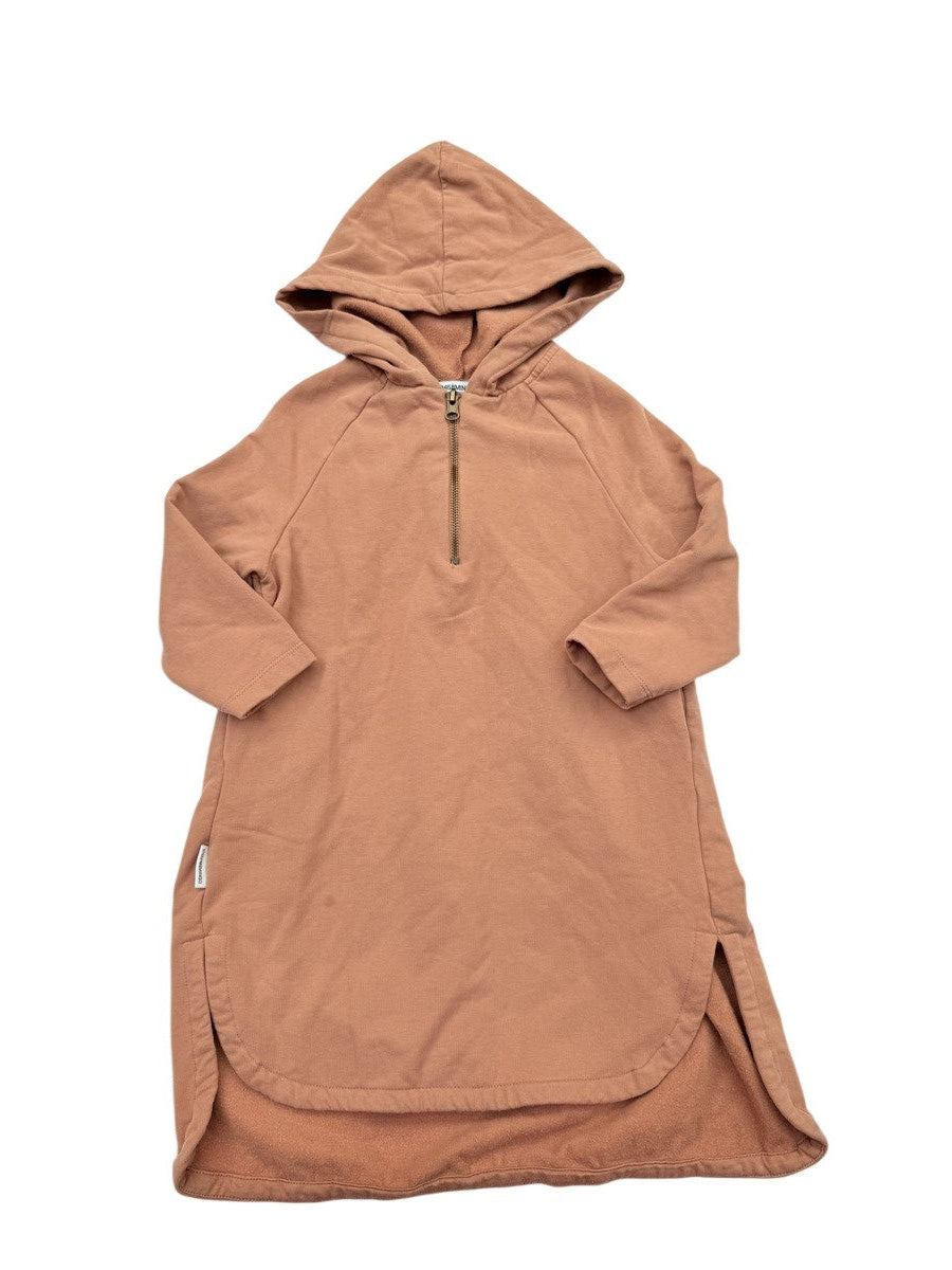 Mingo Terracotta Quarter-Zip Hoodie 2-4Y