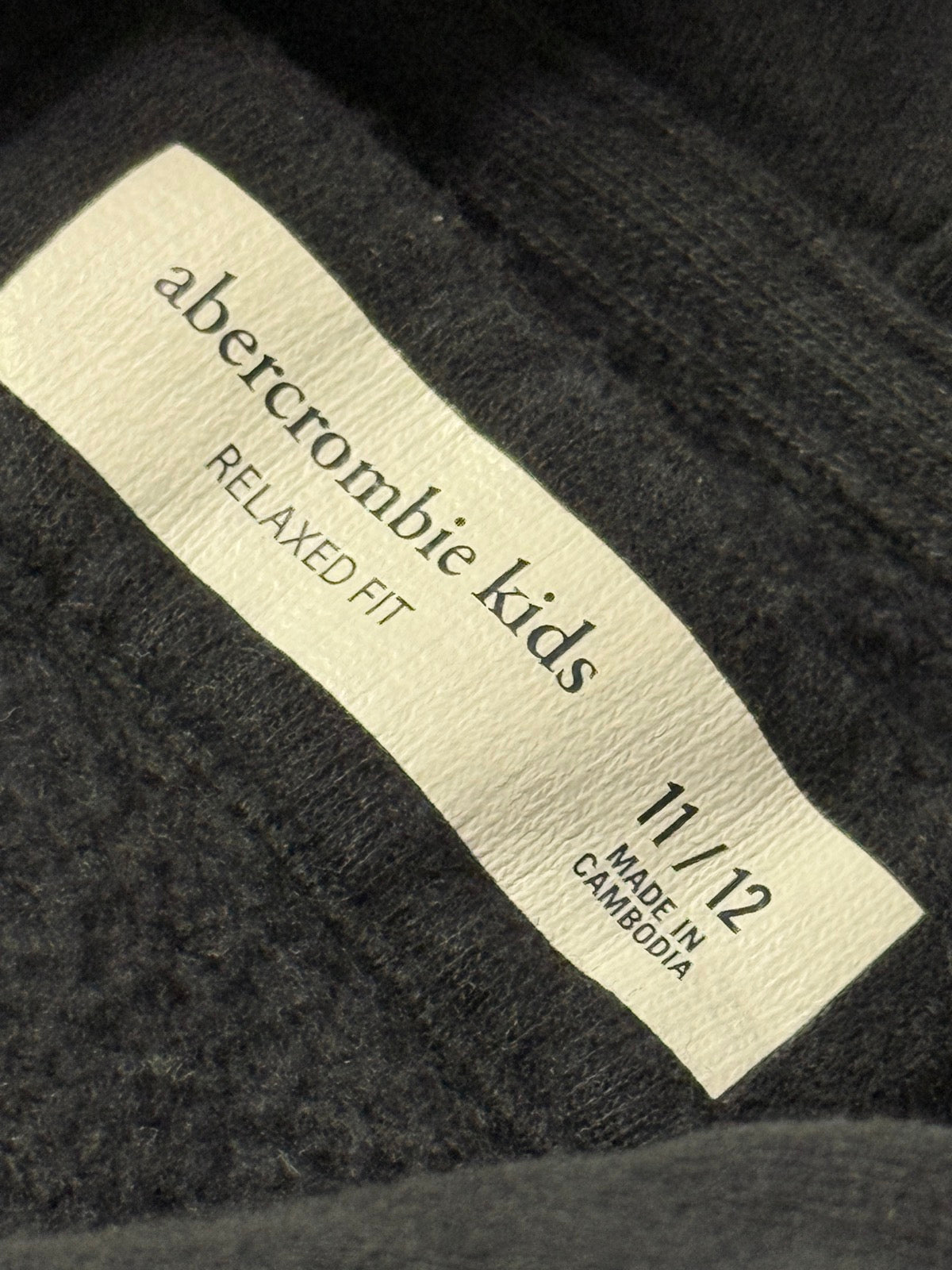 Hoodie Abercrombie Kids Black 11 12