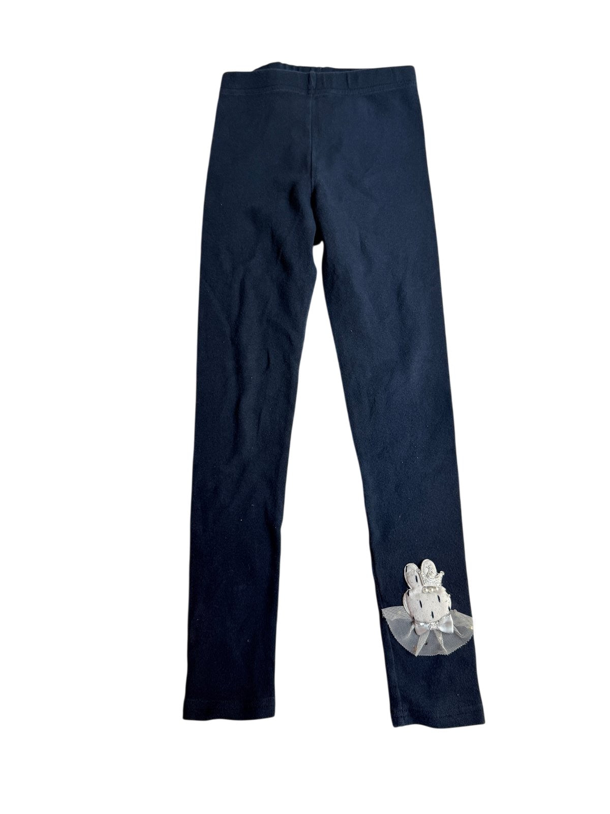 Home Run Navy Bunny Appliqué Leggings 15