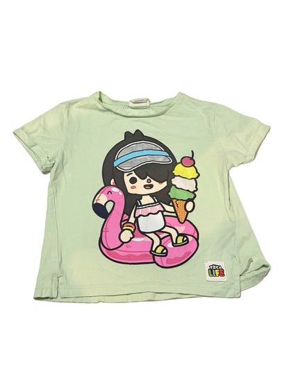 Toca Life x H&M Green Graphic T-Shirt 4-6Y