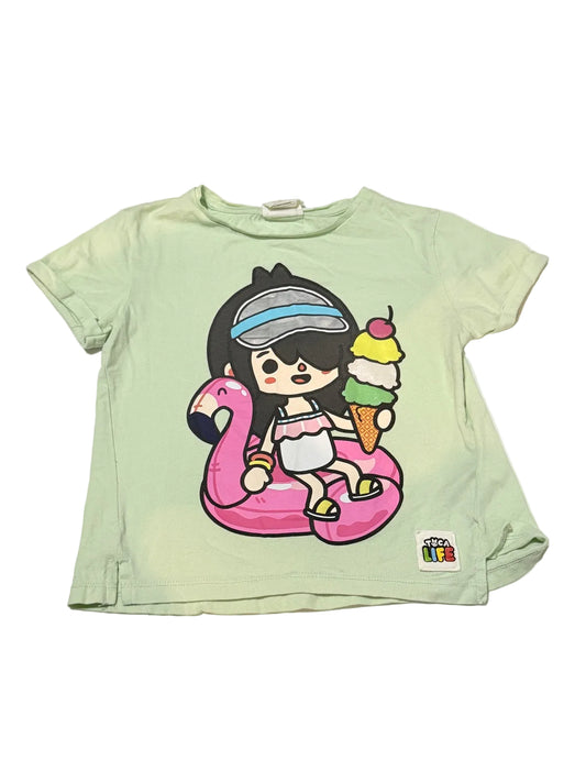 Toca Life x H&M Green Graphic T-Shirt 4-6Y