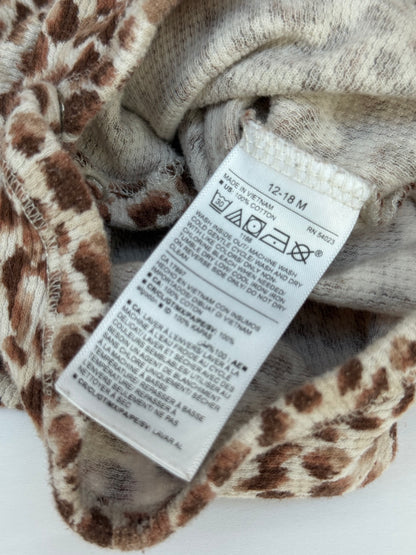 Old Navy Leopard Print Bodysuit 12-18M
