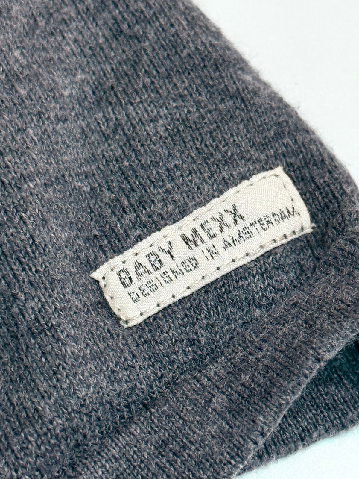 Mexx Gray Bunny Knit Dress 0-3M