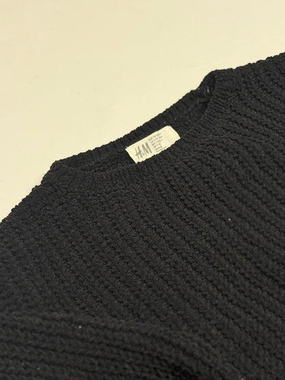 H&M Black Knit Sweater 2-4Y