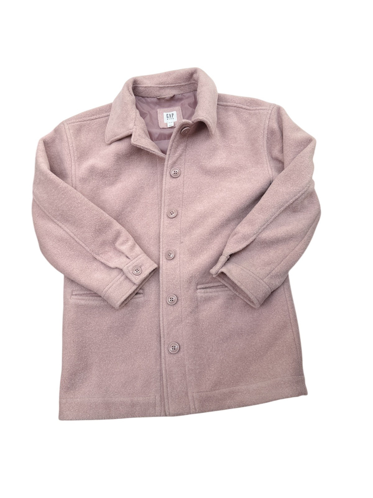 Gap Kids Pink Button-Up Coat XL 12-13y