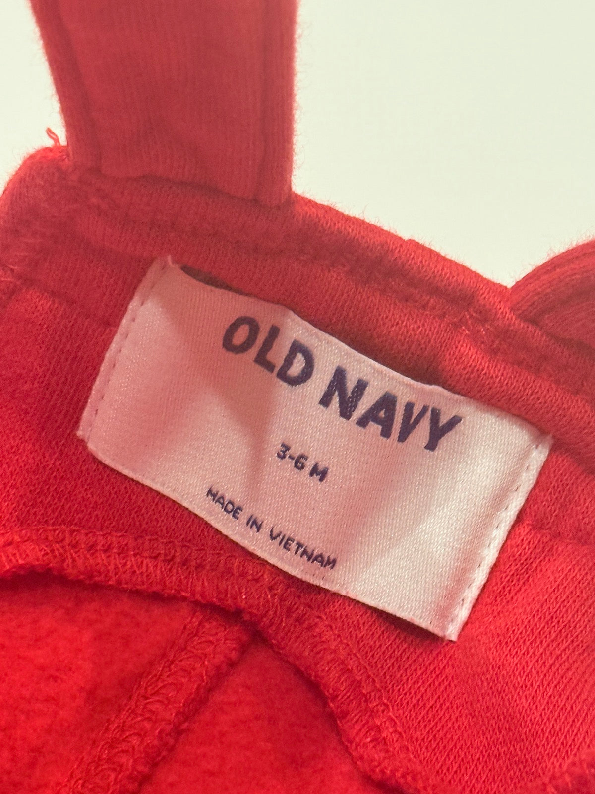 Old Navy Red Knit Overalls 3-6M