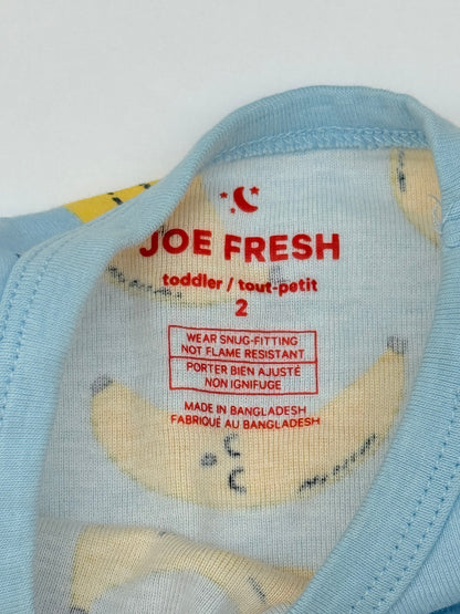 Joe Fresh Banana Print Pajama Set 2T