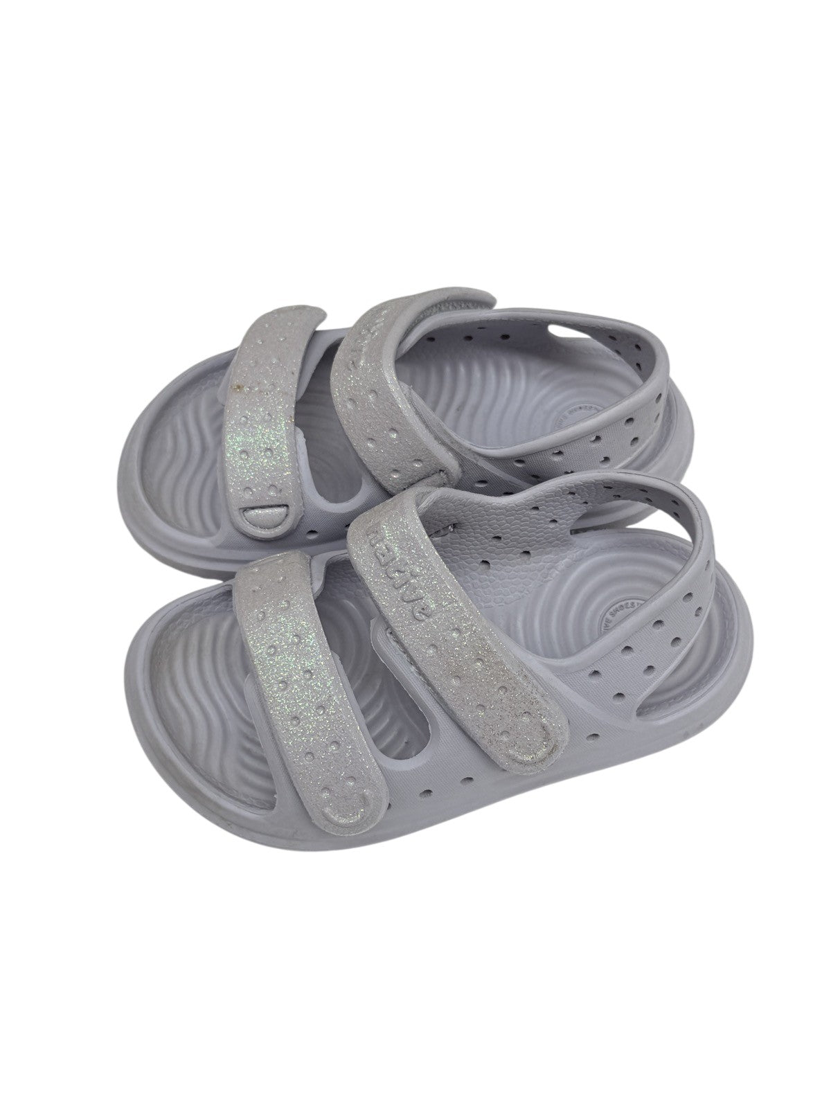 Native Shoes Glitter Strap Sandals Size C7