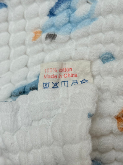 Milon Baby Muslin Washcloths Ocean Print Set