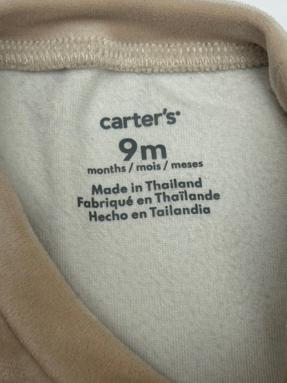 Carter's Bear Print Velour Hoodie Set 9M