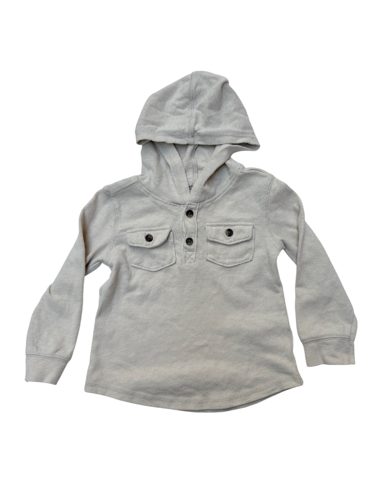 Old Navy Hooded Henley Sweatshirt Size 3T