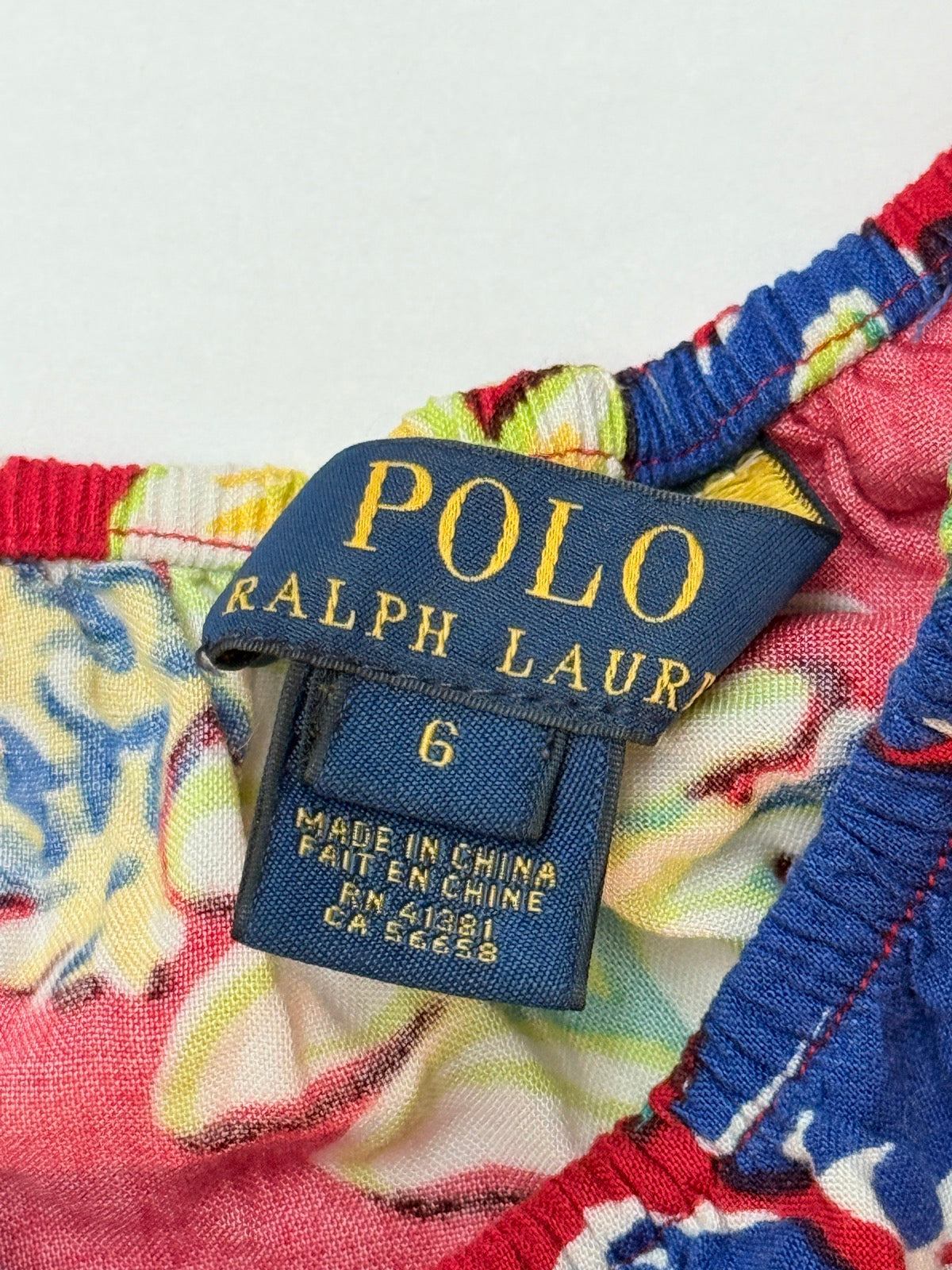 Polo Ralph Lauren Hawaiian Print Tiered Dress 6