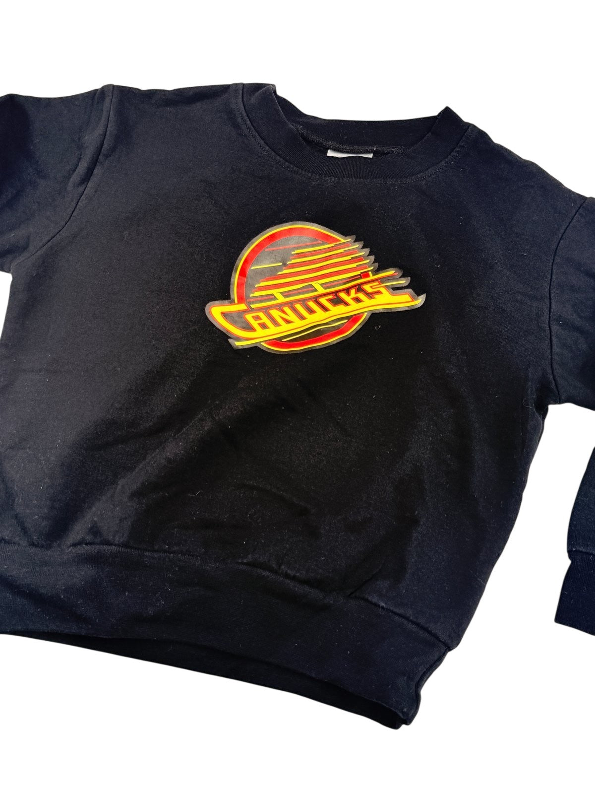 Creative Knitwear Canucks Black Sweatshirt 4T