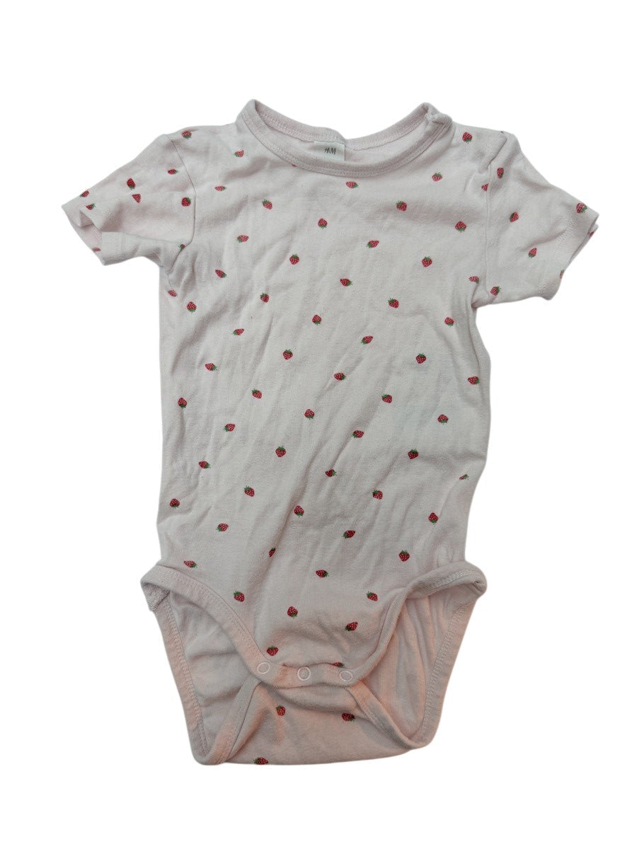 H&M Strawberry Print Bodysuit 2T