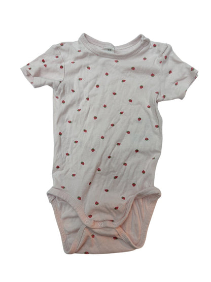 H&M Strawberry Print Bodysuit 2T