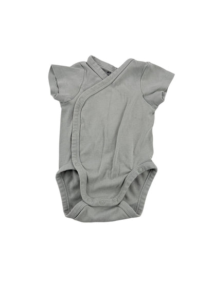 H&M Sage Green Wrap Bodysuit 1-2M