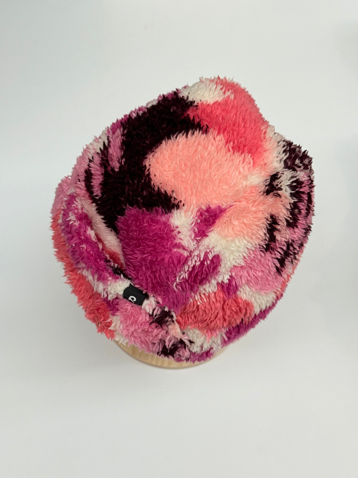 Reima Pink Tie-Dye Fuzzy Trapper Hat 3-4Y
