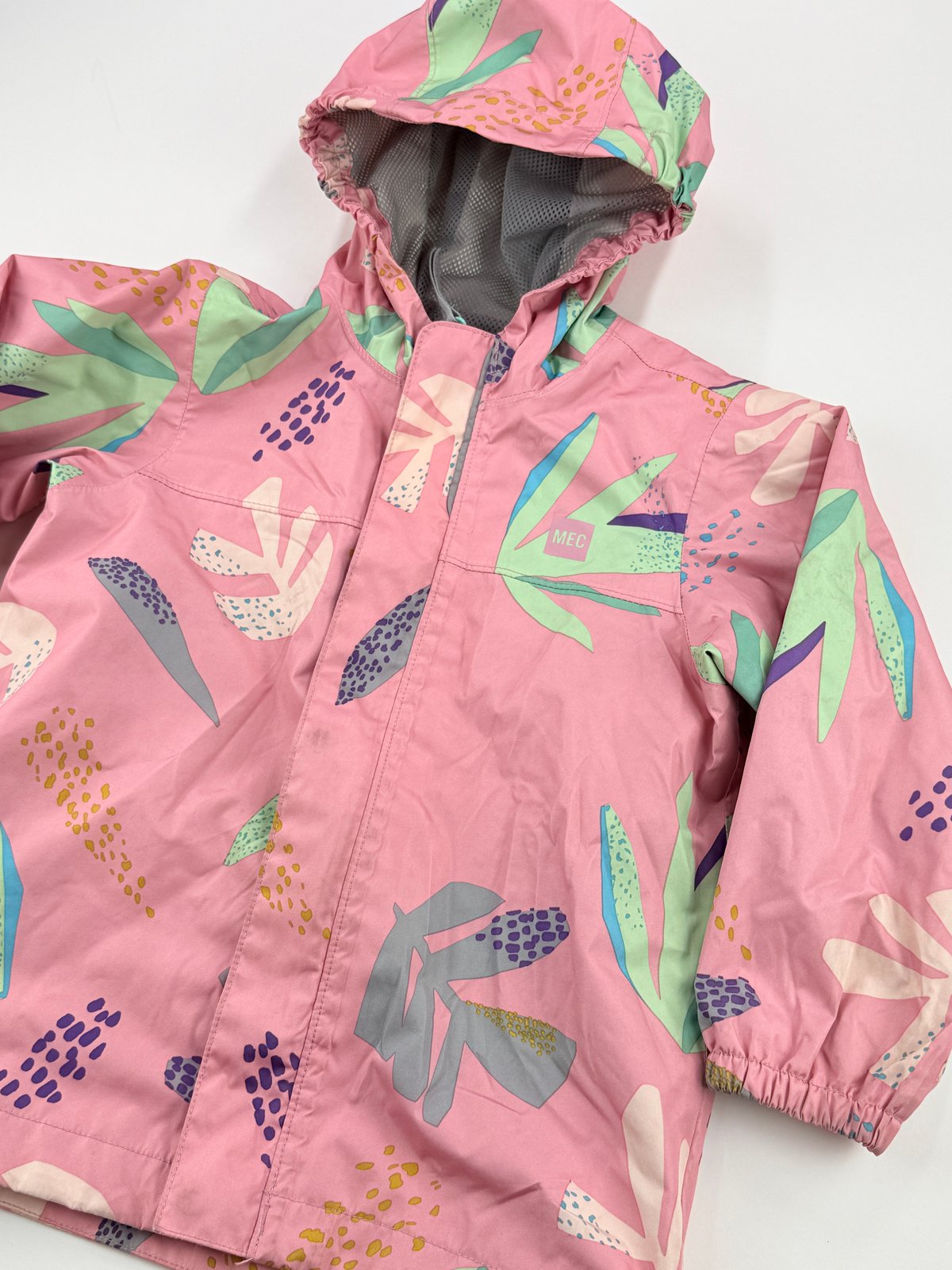 MEC Pink Floral Rain Jacket 24M