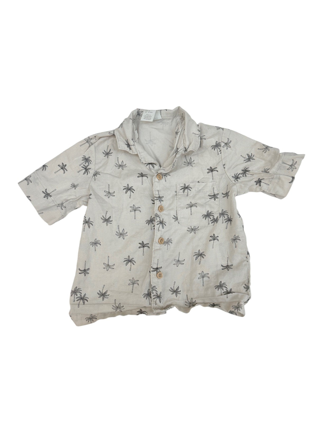 H&M Palm Tree Print Shirt 12-18M