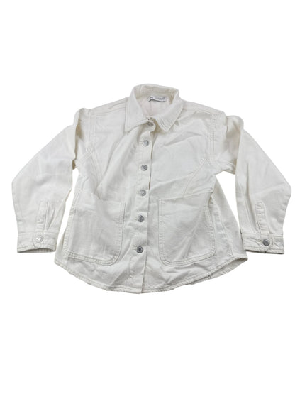 Zara White Denim Jacket Size 9-10