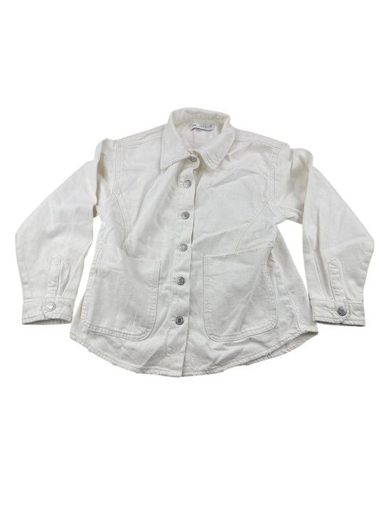 Zara White Denim Jacket Size 9-10