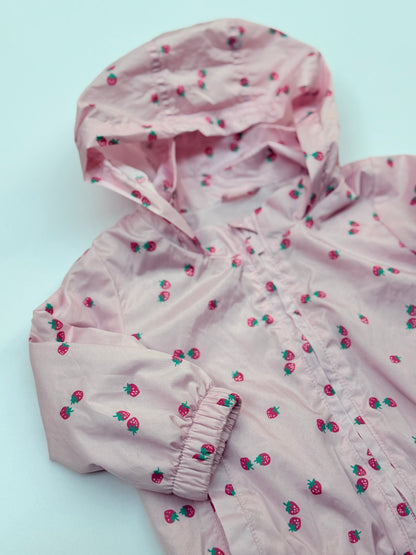 Baby Gap Strawberry Print Windbreaker Jacket 6-12m
