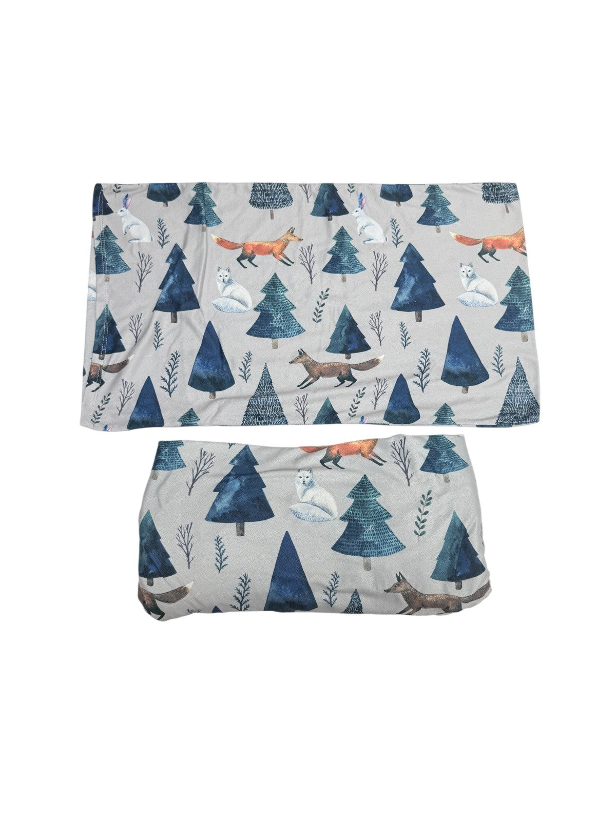 Pobi Baby Fox Forest Crib Sheet and Pillowcase Set