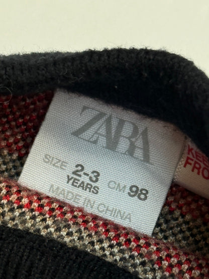 Zara Christmas Santa Knit Sweater 2-3Y