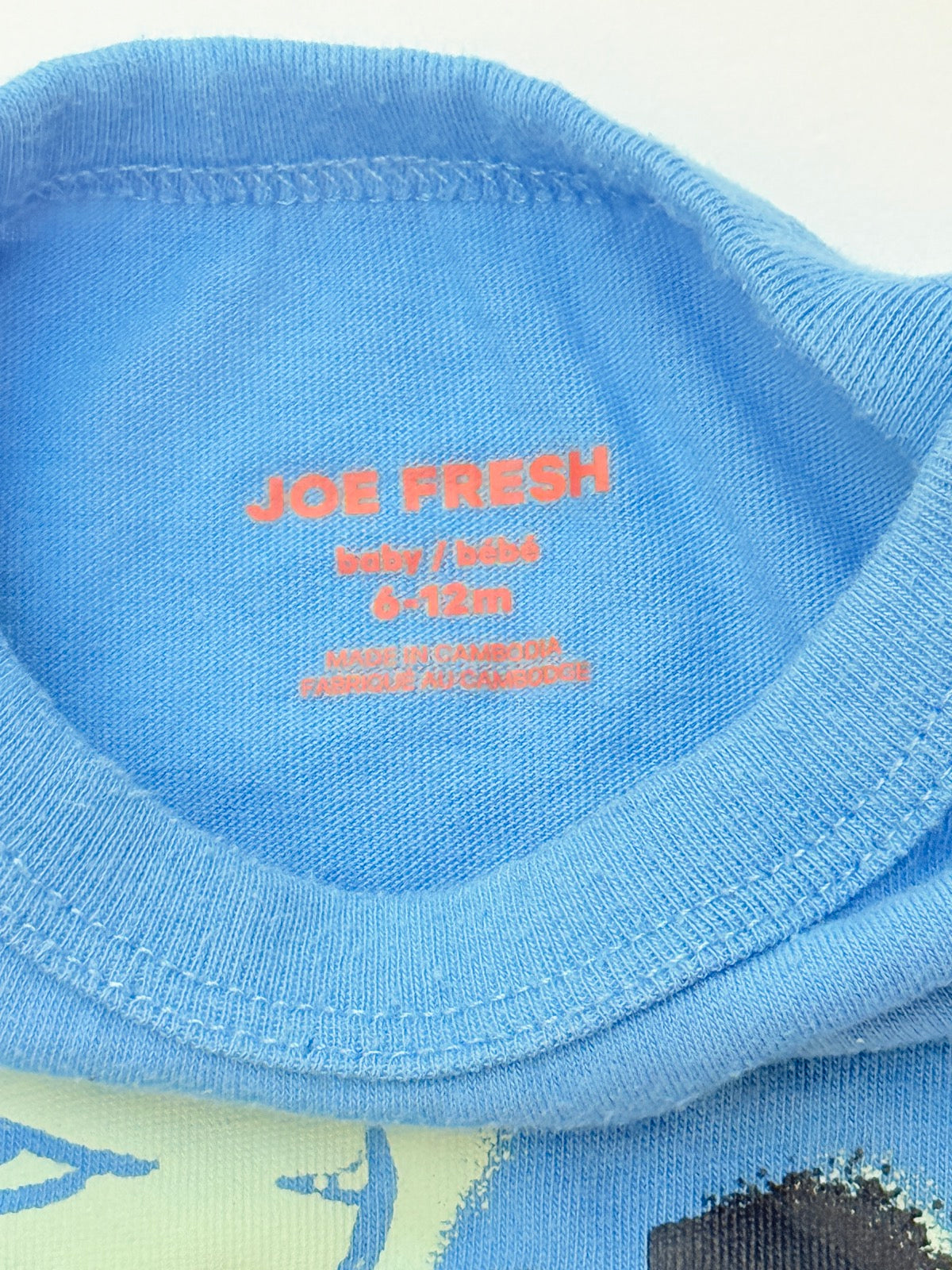Joe Fresh Roar Dinosaur Bodysuit 6-12M