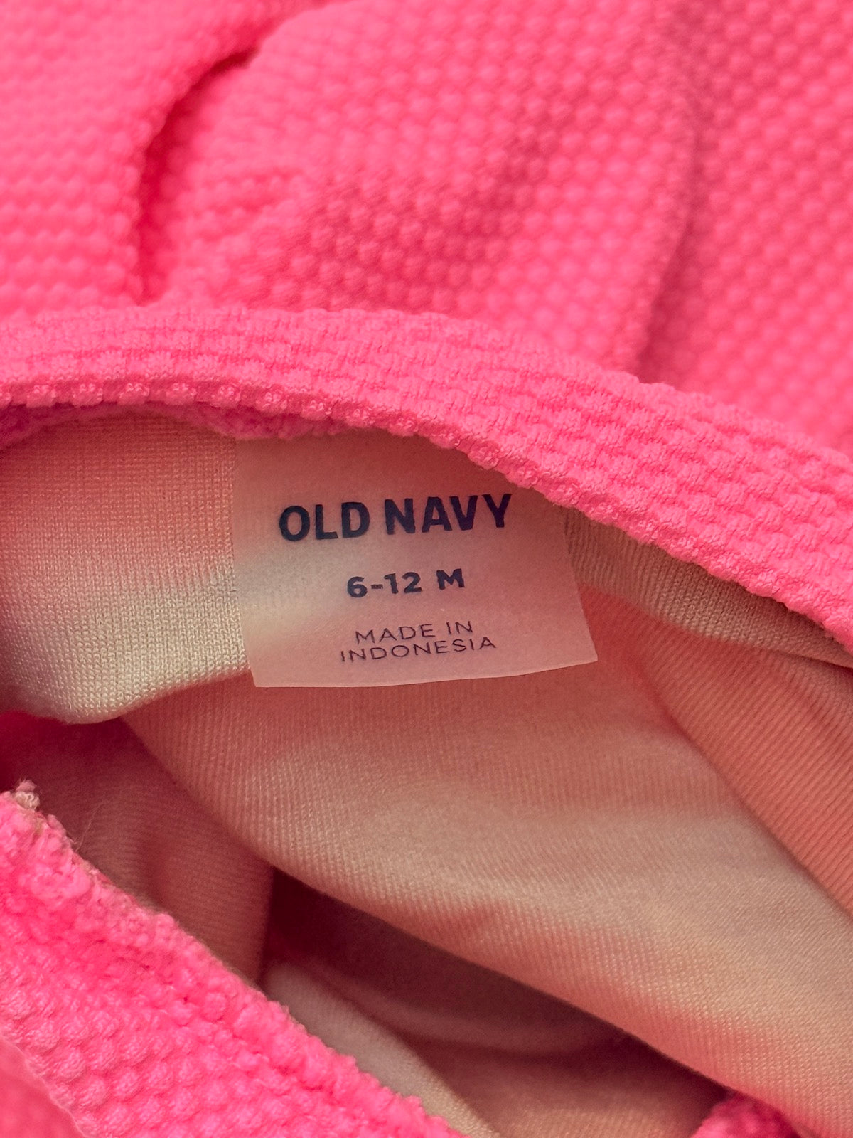 Old Navy Pink Long Sleeve Swimsuit 6-12M