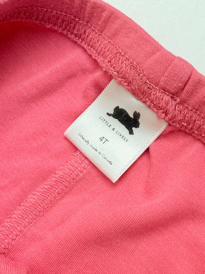Little & Lively Pink Leggings 4T