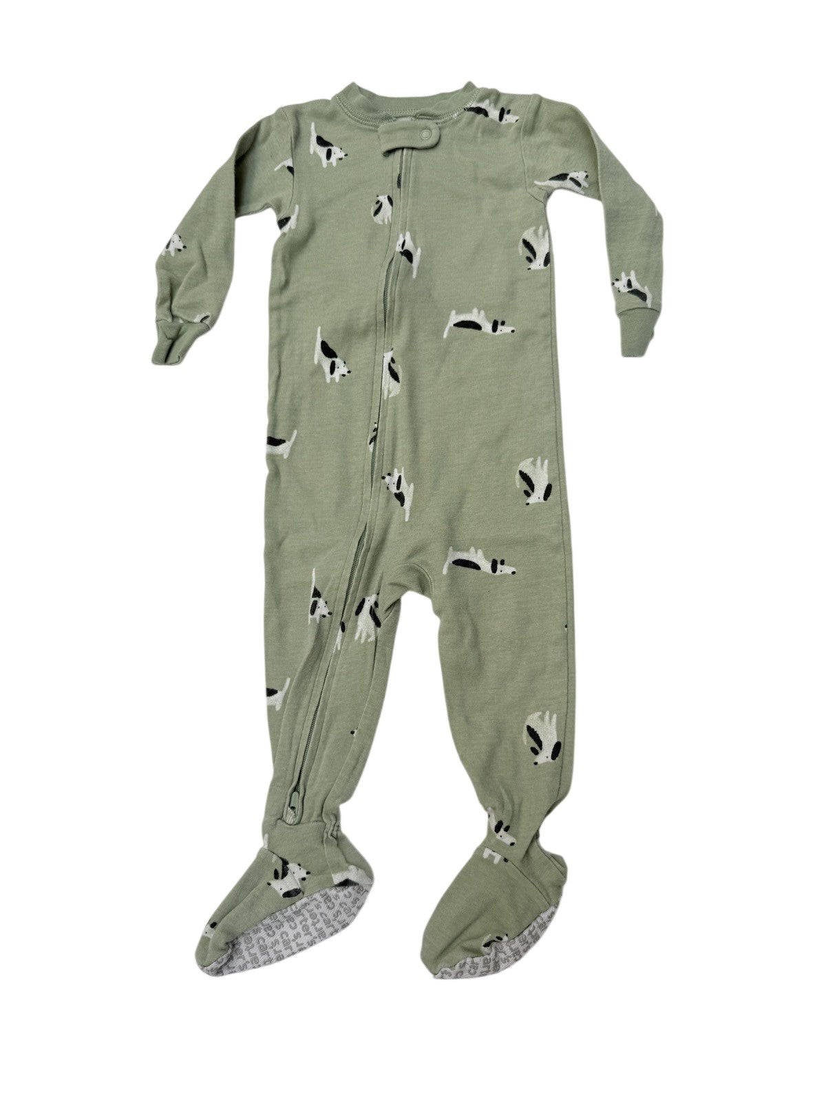 Carter's Dog Print Footed Sleeper 12M