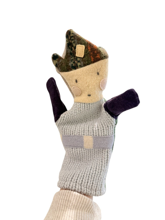 Cate & Levi Handmade Wool Boy Hand Puppet