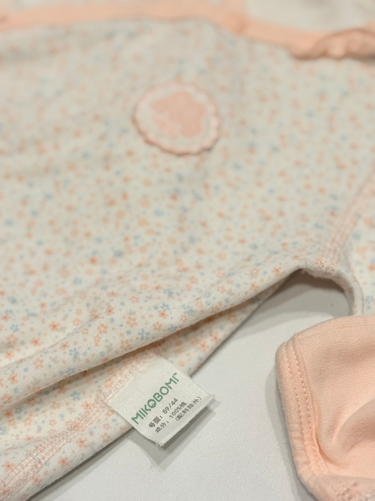 Mikobomi Floral Pink Wrap Top 0-3m
