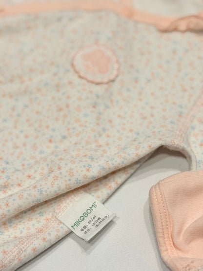 Mikobomi Floral Pink Wrap Top 0-3m