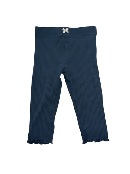 Joe Fresh Navy Ribbed Leggings 12-18M