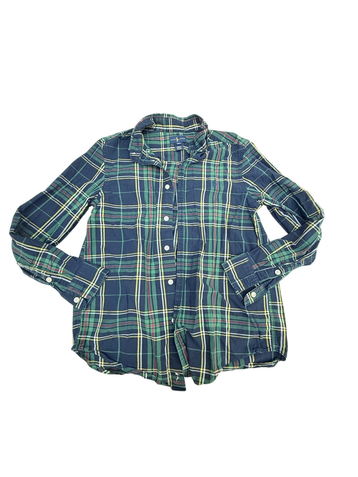 Ralph Lauren Plaid Button-Down Shirt 10-12