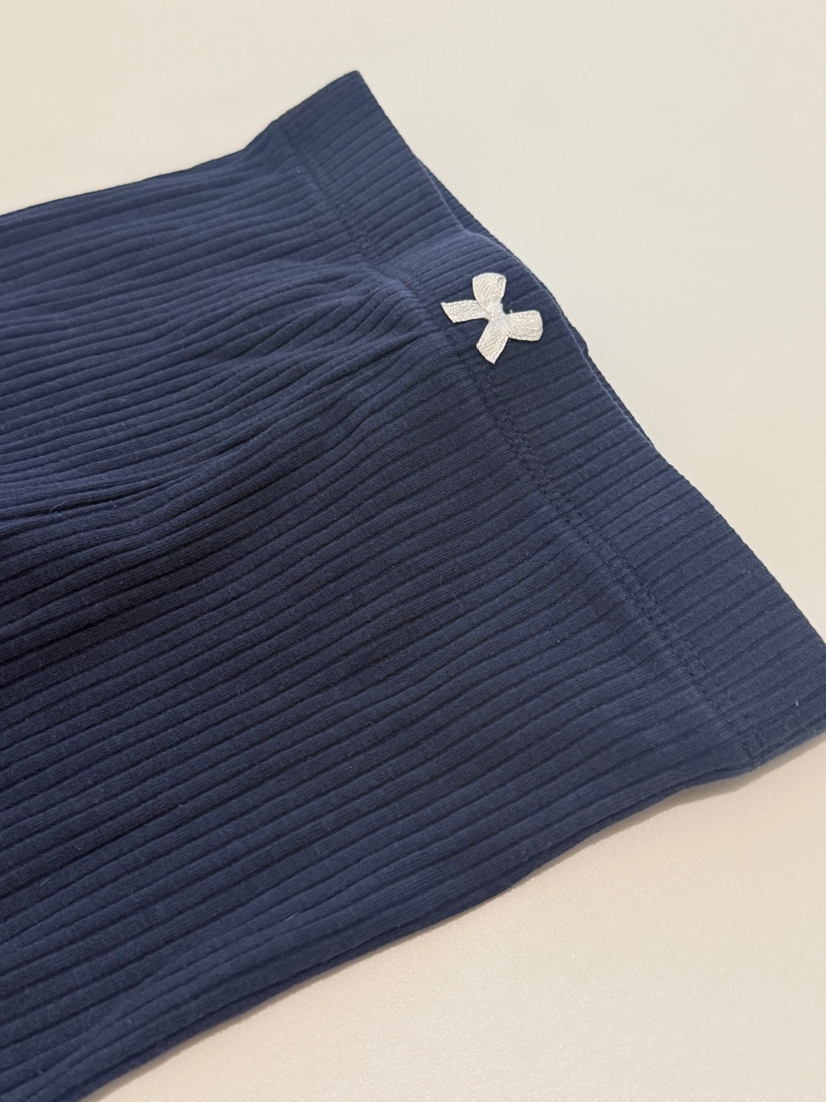 Joe Fresh Navy Ribbed Leggings 12-18M