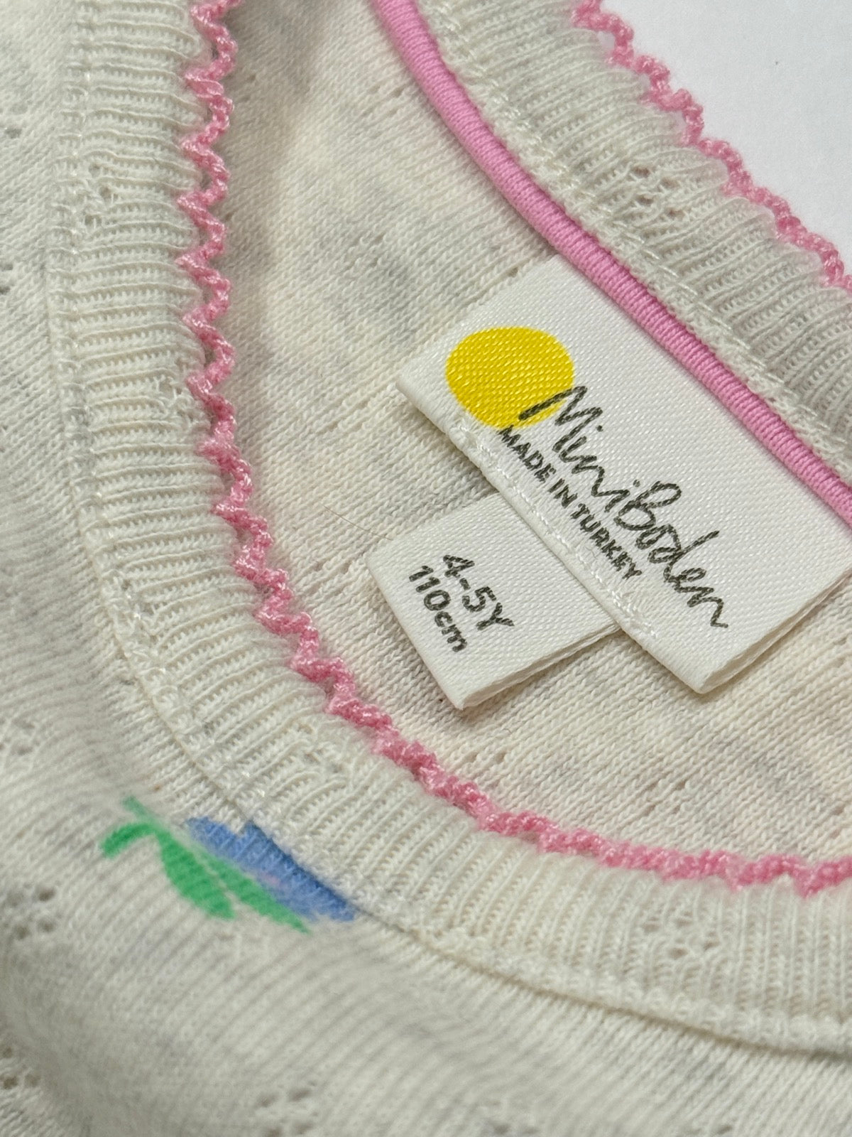 Mini Boden Floral T-Shirt 4-5Y
