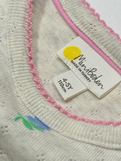 Mini Boden Floral T-Shirt 4-5Y