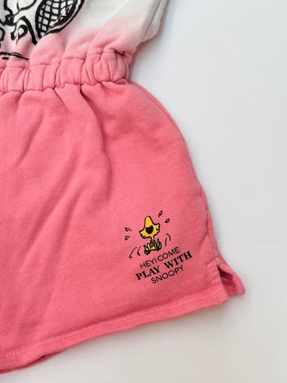 Zara Peanuts Snoopy Ombre Romper Size 7