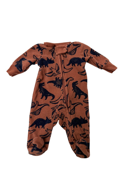 Carter's Dinosaur Fleece Footed Sleeper Preemie 0M