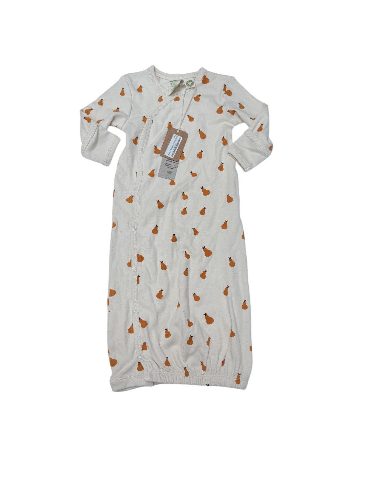 Parade Organic Pear Print Sleeper Gown 3-6M