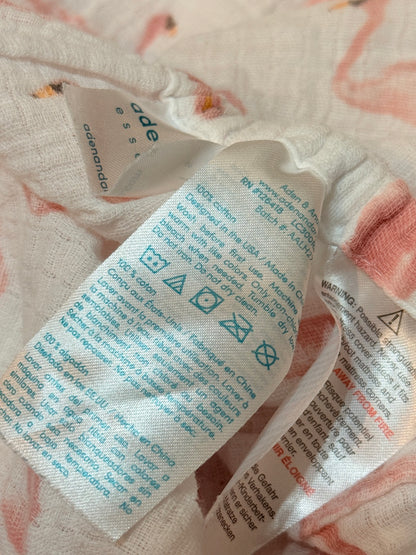 Aden + Anais Essentials Flamingo Muslin Crib Sheet